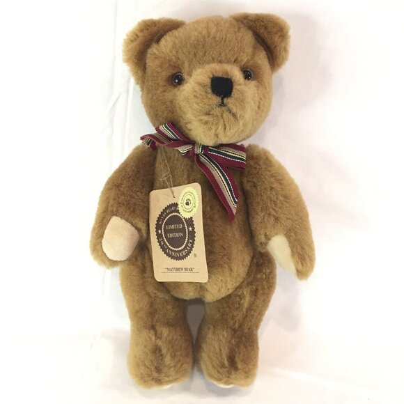 New Boyds Bears Matthew Bear 20th Anniversary Edition  Brown Plush Bear Limited - Picture 1 of 11